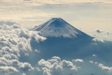 雲中の富士山